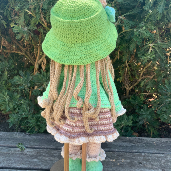 45 cm Organik Pamuk Amigurumi Bebek | Çıkarılabilir Kıyafetler