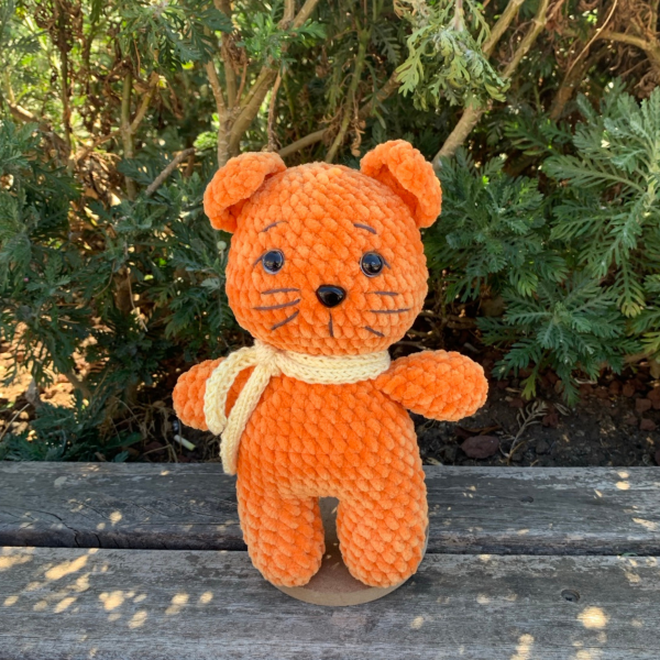 Kadife İpten Sevimli Kedi Oyun Arkadaşı – 21 cm