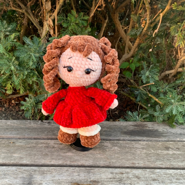 22 cm Kadife Oyun Arkadaşı Amigurumi Bebek