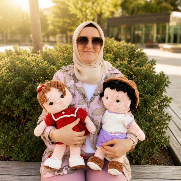 53 cm Kadife Oyun Arkadaşı Amigurumi Bebek