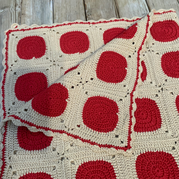 El Örgüsü  Organik Pamuk  Unisex Battaniye 90x90 cm