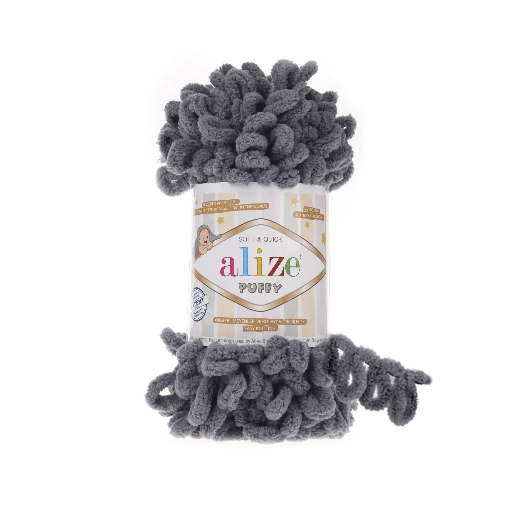 Alize Puffy -87 Koyu Gri