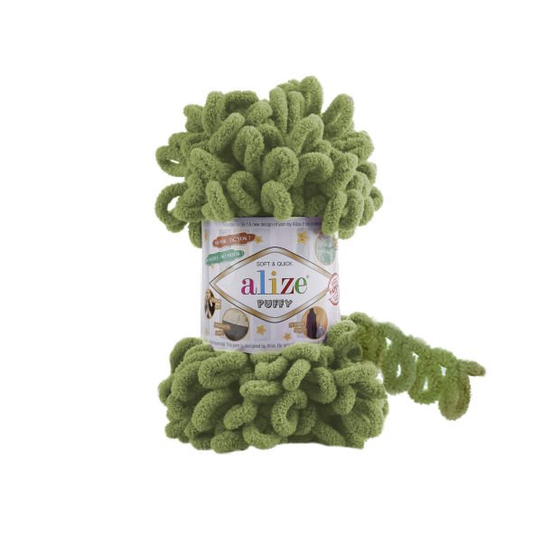Alize Puffy -485 Kaplumbağa Yeşili